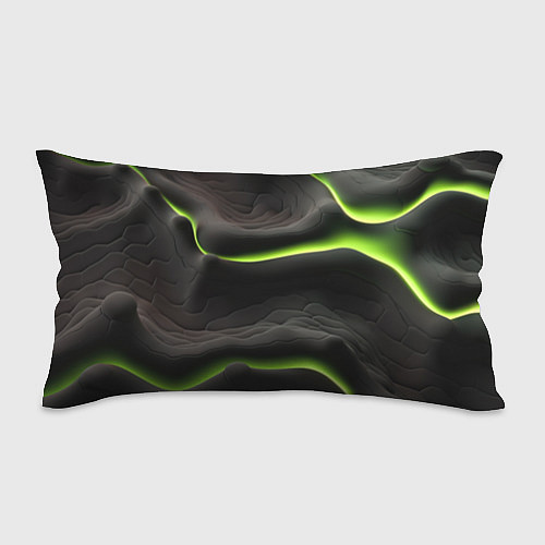 Подушка-антистресс Green black texture / 3D-принт – фото 1