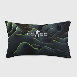 Подушка-антистресс CSGO green dark texture, цвет: 3D-принт