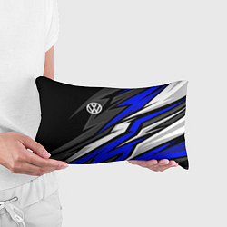 Подушка-антистресс Volkswagen - Синяя абстракция, цвет: 3D-принт — фото 2