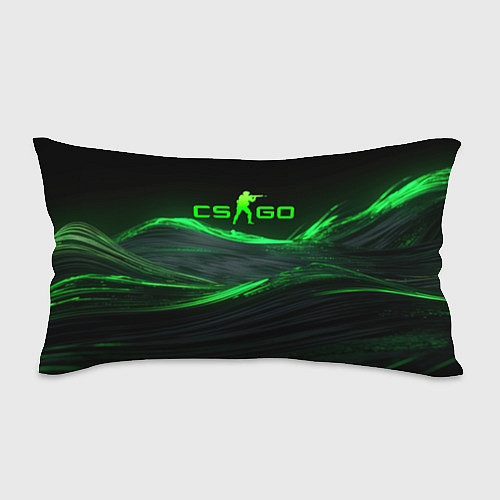 Подушка-антистресс CSGO neon green logo / 3D-принт – фото 1
