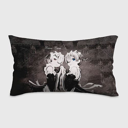Подушка-антистресс Re Zero Ram and Rem / 3D-принт – фото 1