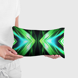 Подушка-антистресс Зеленые зеркальные плиты, цвет: 3D-принт — фото 2