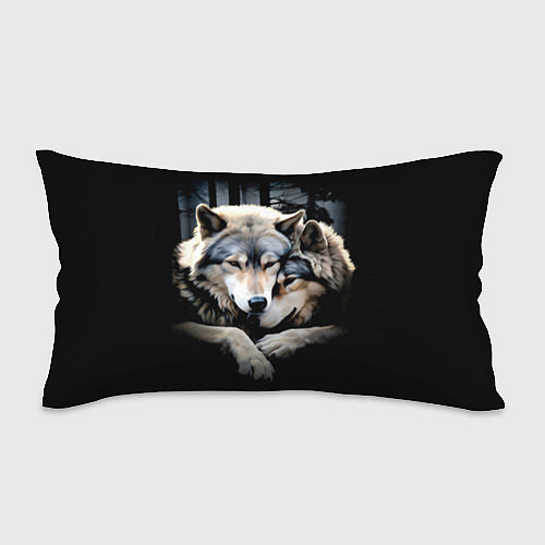 Подушка-антистресс Волки - молодая семья / 3D-принт – фото 1