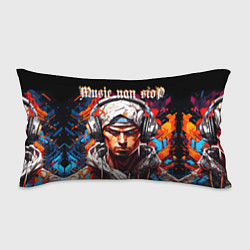 Подушка-антистресс Граффити парень в наушниках music non stop