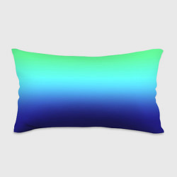 Подушка-антистресс Градиент зелёно-синий, цвет: 3D-принт