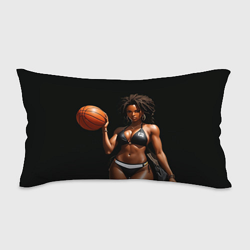 Подушка-антистресс Девушка с баскетбольным мячом / 3D-принт – фото 1