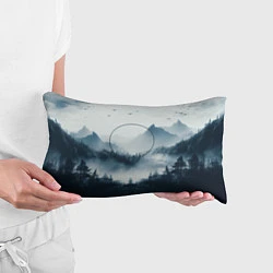 Подушка-антистресс Утренние горы, цвет: 3D-принт — фото 2