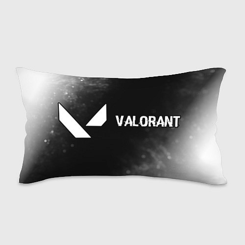 Подушка-антистресс Valorant glitch на темном фоне по-горизонтали / 3D-принт – фото 1