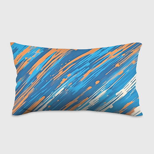 Подушка-антистресс Абстракция синяя / 3D-принт – фото 1