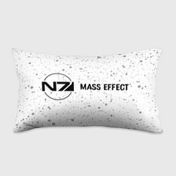 Подушка-антистресс Mass Effect glitch на светлом фоне по-горизонтали, цвет: 3D-принт