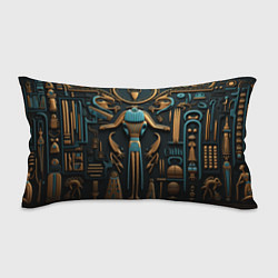 Подушка-антистресс Орнамент в стиле египетской иероглифики, цвет: 3D-принт
