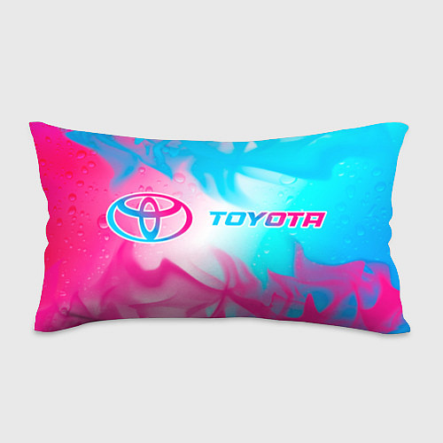 Подушка-антистресс Toyota neon gradient style по-горизонтали / 3D-принт – фото 1