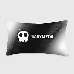 Подушка-антистресс Babymetal glitch на темном фоне по-горизонтали