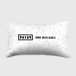 Подушка-антистресс Nine Inch Nails glitch на светлом фоне по-горизонт, цвет: 3D-принт