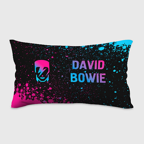 Подушка-антистресс David Bowie - neon gradient по-горизонтали / 3D-принт – фото 1