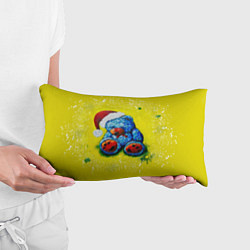 Подушка-антистресс Плюшевый синий Санта, цвет: 3D-принт — фото 2