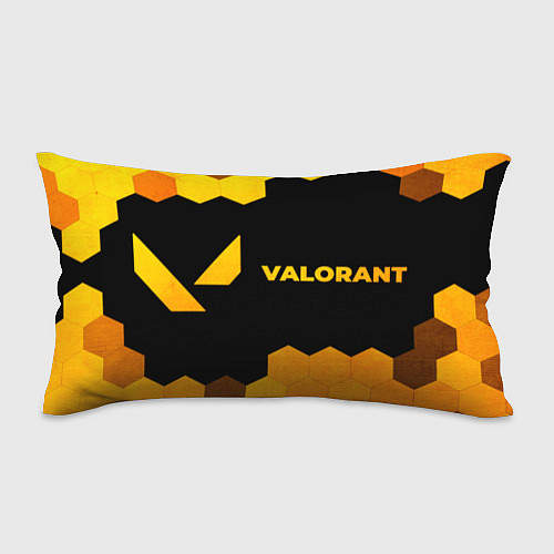 Подушка-антистресс Valorant - gold gradient по-горизонтали / 3D-принт – фото 1