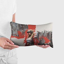 Подушка-антистресс Девушка в виртуальном шлеме, цвет: 3D-принт — фото 2