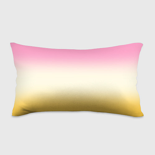 Подушка-антистресс Розовый бежевый желтый градиент / 3D-принт – фото 1