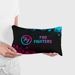 Подушка-антистресс Foo Fighters - neon gradient по-горизонтали, цвет: 3D-принт — фото 2