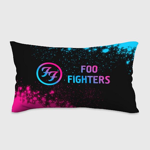 Подушка-антистресс Foo Fighters - neon gradient по-горизонтали / 3D-принт – фото 1