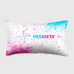 Подушка-антистресс Megadeth neon gradient style по-горизонтали