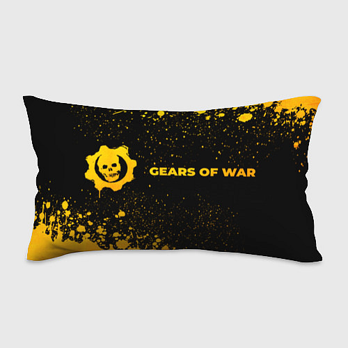 Подушка-антистресс Gears of War - gold gradient по-горизонтали / 3D-принт – фото 1