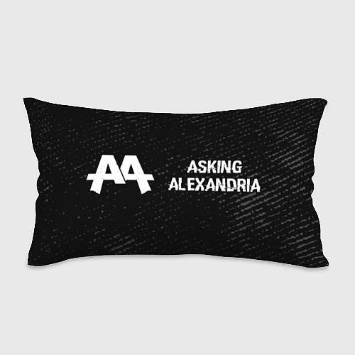 Подушка-антистресс Asking Alexandria glitch на темном фоне по-горизон / 3D-принт – фото 1