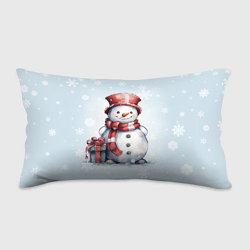 Подушка-антистресс New Years cute snowman / 3D-принт – фото 1