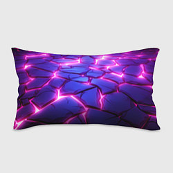 Подушка-антистресс Неоновые фиолетовые камни со свечением