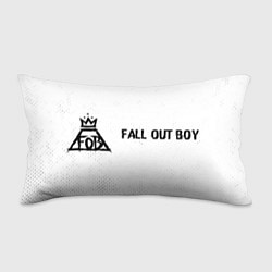 Подушка-антистресс Fall Out Boy glitch на светлом фоне по-горизонтали