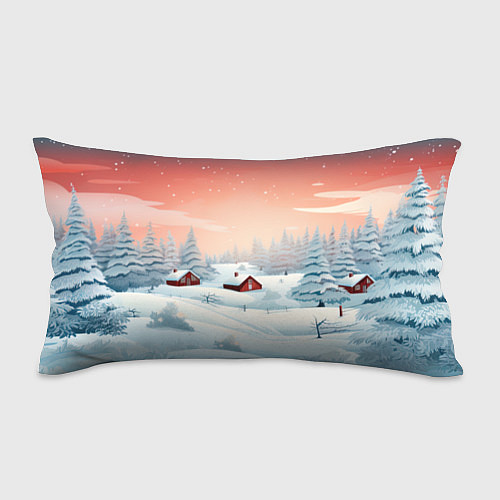 Подушка-антистресс Погружение в зимнюю атмосферу / 3D-принт – фото 1