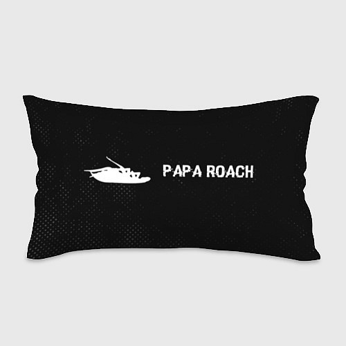 Подушка-антистресс Papa Roach glitch на темном фоне по-горизонтали / 3D-принт – фото 1