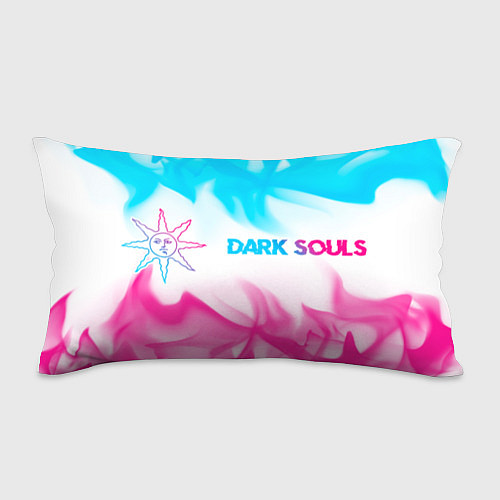 Подушка-антистресс Dark Souls neon gradient style по-горизонтали / 3D-принт – фото 1