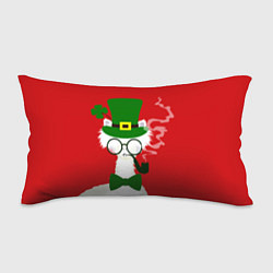 Подушка-антистресс Лама - альпака в день Патрика, цвет: 3D-принт