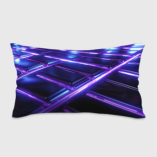 Подушка-антистресс Фиолетовые неоновые плиты / 3D-принт – фото 1