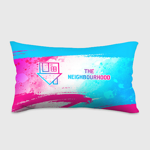 Подушка-антистресс The Neighbourhood neon gradient style по-горизонта / 3D-принт – фото 1