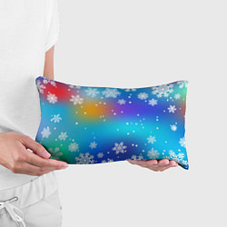 Подушка-антистресс Снегопад на Новый год, цвет: 3D-принт — фото 2