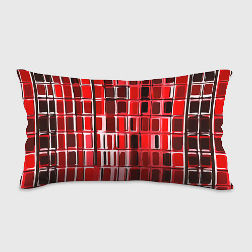 Подушка-антистресс Красные прямоугольники / 3D-принт – фото 1