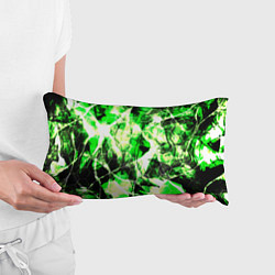Подушка-антистресс Зелёные узоры джунгли, цвет: 3D-принт — фото 2