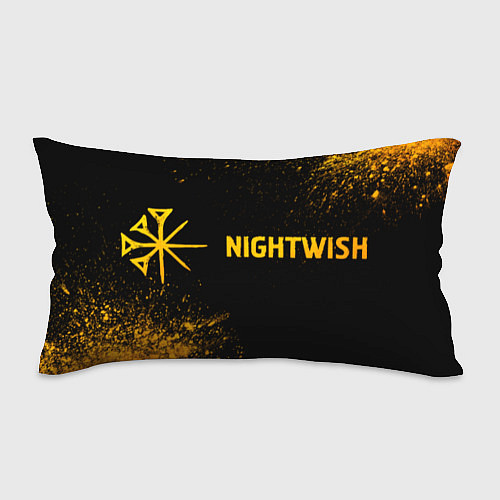 Подушка-антистресс Nightwish - gold gradient по-горизонтали / 3D-принт – фото 1