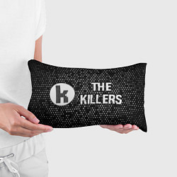 Подушка-антистресс The Killers glitch на темном фоне по-горизонтали, цвет: 3D-принт — фото 2
