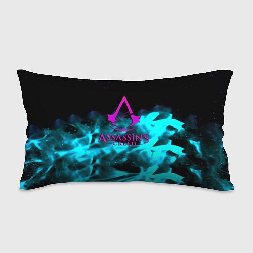 Подушка-антистресс Assassins Creed flame neon / 3D-принт – фото 1