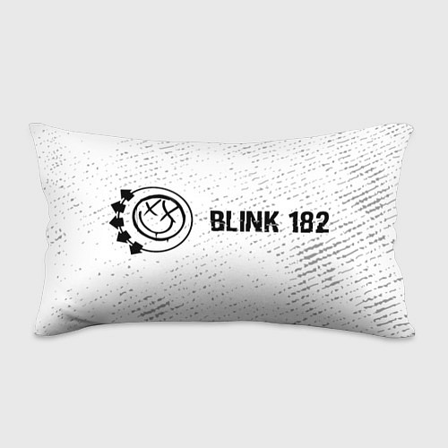 Подушка-антистресс Blink 182 glitch на светлом фоне по-горизонтали / 3D-принт – фото 1