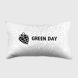 Подушка-антистресс Green Day glitch на светлом фоне по-горизонтали