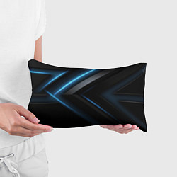 Подушка-антистресс Разрыв реальности синего и черного, цвет: 3D-принт — фото 2