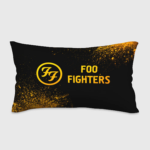 Подушка-антистресс Foo Fighters - gold gradient по-горизонтали / 3D-принт – фото 1