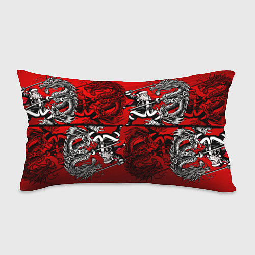 Подушка-антистресс Дед Мороз с копьем и драконом / 3D-принт – фото 1