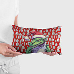 Подушка-антистресс Большой зеленый новогодний дракон, цвет: 3D-принт — фото 2