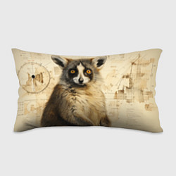 Подушка-антистресс Лемур в стиле диаграмм Давинчи, цвет: 3D-принт